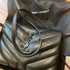 SOLD - Ysl Loulou Toy Matelasse Shoulder Bag, Black Hardware